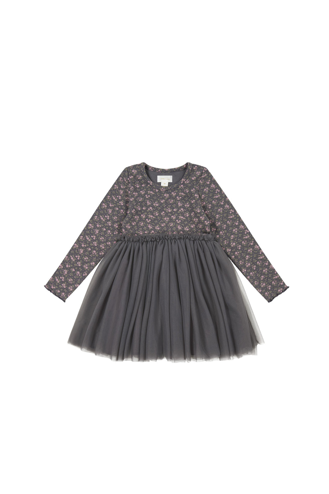 Anna Tulle Dress - Rosalie Floral Lava Childrens Dress from Jamie Kay NZ