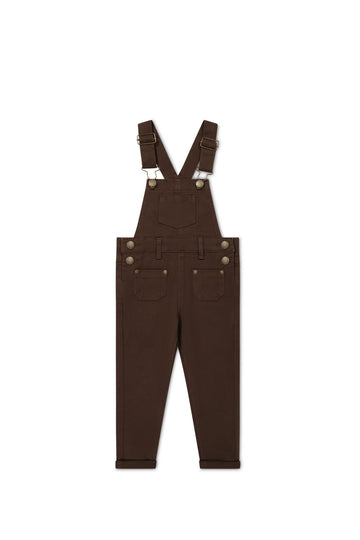 Arlo Overall - Dark Coffee Childrens Overall from Jamie Kay NZ