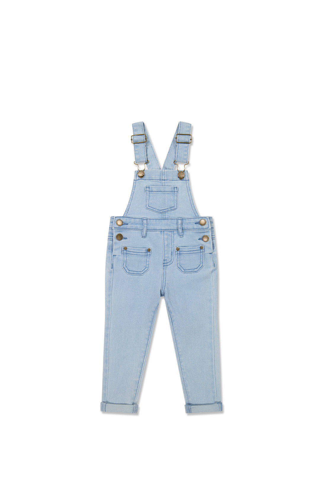 Arlo Twill Overall - Washed Denim Childrens Overall from Jamie Kay NZ