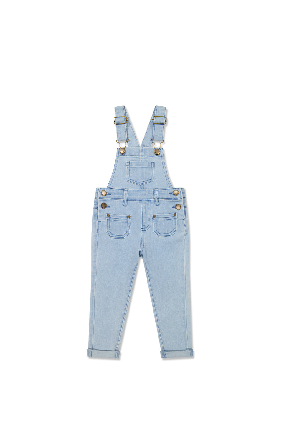 Arlo Twill Overall - Washed Denim Childrens Overall from Jamie Kay NZ