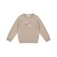 Audrey Jumper - Biscuit Marle Childrens Jumper from Jamie Kay NZ