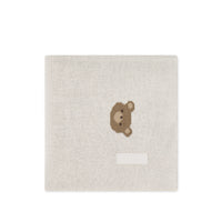 Bobbie Bear Knitted Blanket - Cloud Childrens Blanket from Jamie Kay NZ