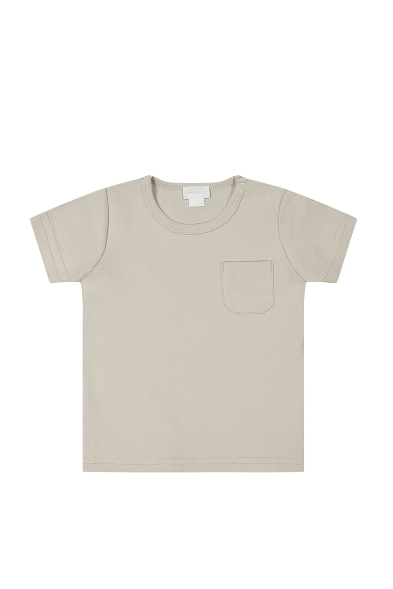 Pima Cotton Cameron Tee - Aloe Childrens Tee from Jamie Kay NZ