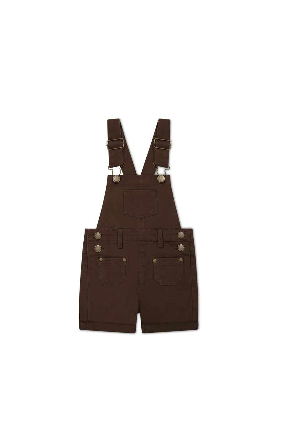 Chase Short Overall - Dark Coffee Childrens Overall from Jamie Kay NZ