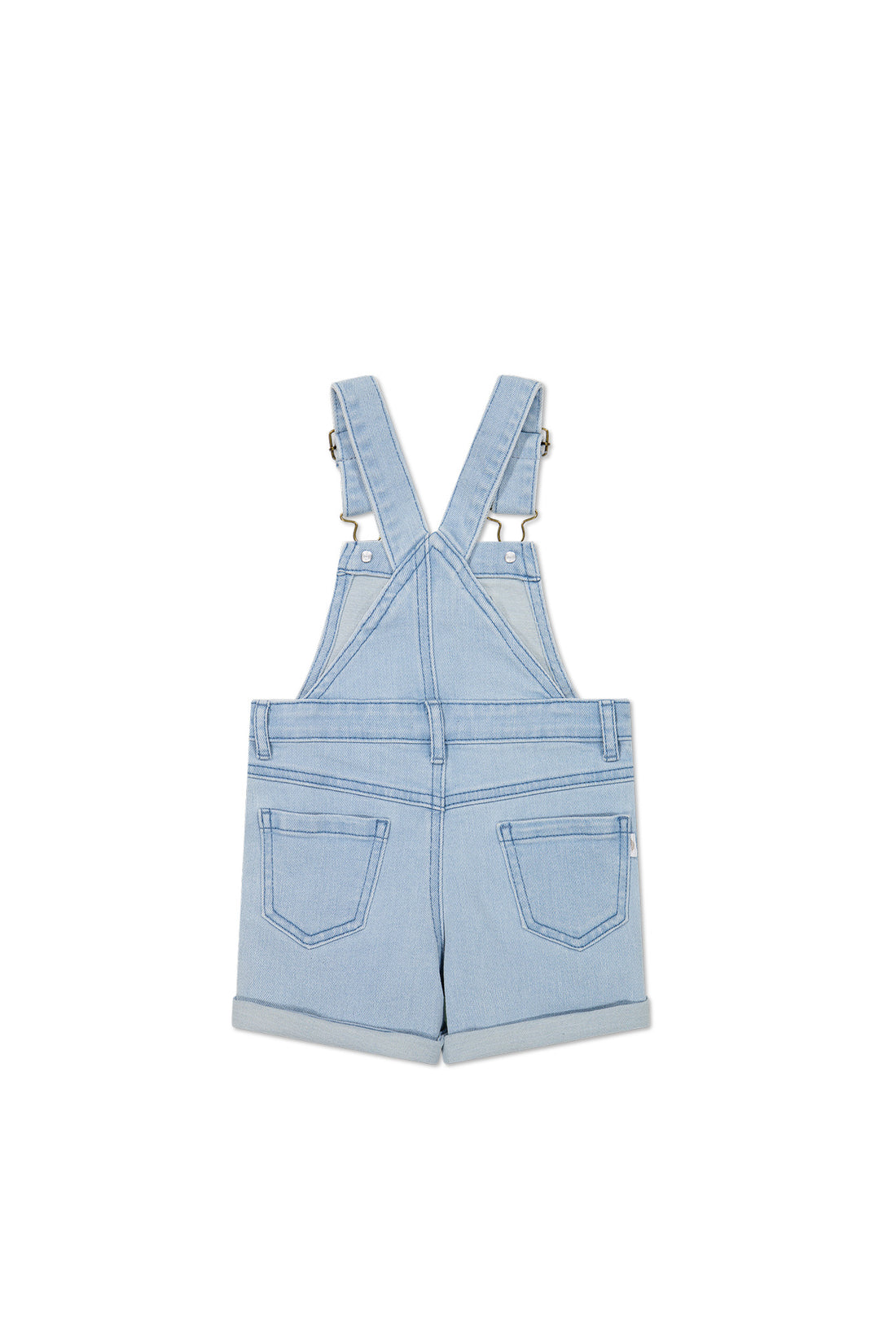 Chase Twill Short Overall - Washed Denim Childrens Overall from Jamie Kay NZ