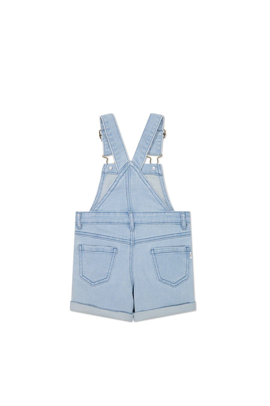 Chase Twill Short Overall - Washed Denim Childrens Overall from Jamie Kay NZ