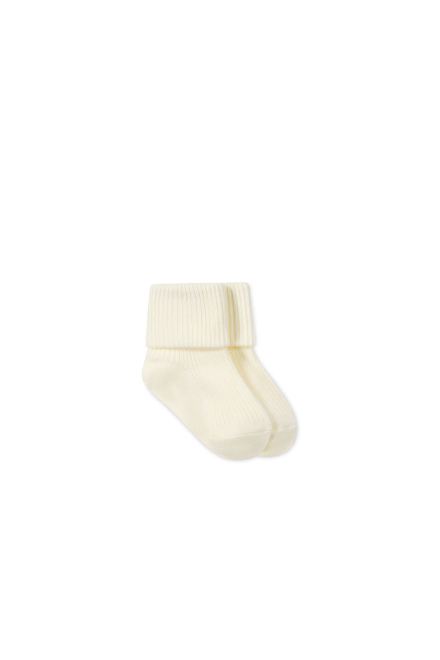 Classic Rib Sock - Parchment Childrens Sock from Jamie Kay NZ