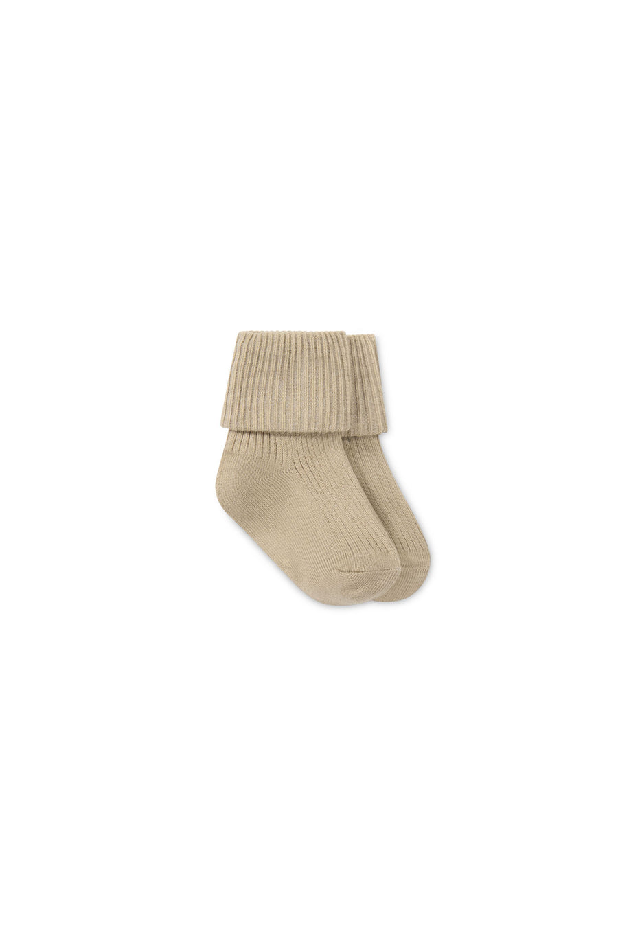 Classic Rib Sock - Biscuit Childrens Sock from Jamie Kay NZ