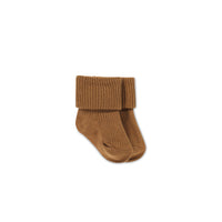 Classic Rib Sock - Spiced Childrens Sock from Jamie Kay NZ