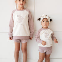 Organic Cotton Tao Sweatshirt - Lavender Musk Childrens Sweatshirt from Jamie Kay NZ