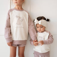 Organic Cotton Ivy Shortie - Lavender Musk Childrens short from Jamie Kay NZ