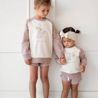 Organic Cotton Tao Sweatshirt - Lavender Musk Childrens Sweatshirt from Jamie Kay NZ