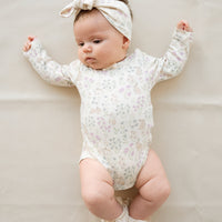 Organic Cotton Long Sleeve Bodysuit - Penny's Egg Hunt Childrens Bodysuit from Jamie Kay NZ