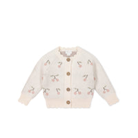 Delilah Cardigan - Cherry Love Blush Childrens Cardigan from Jamie Kay NZ