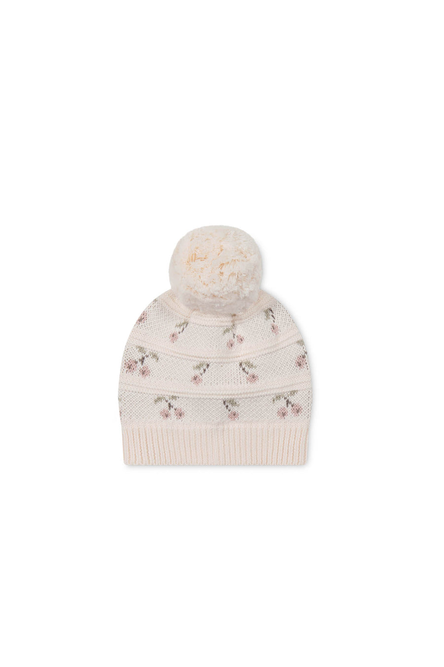 Delilah Knitted Hat - Cherry Love Blush Childrens Hat from Jamie Kay NZ