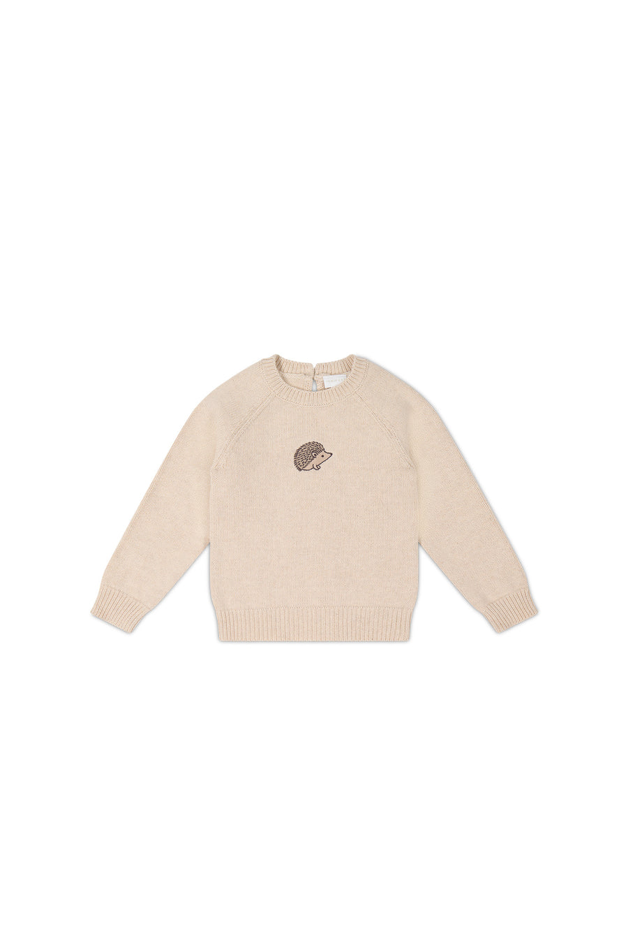 Ethan Jumper - Oatmeal Marle Hedgehog Childrens Jumper from Jamie Kay NZ