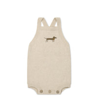 Ethan Playsuit - Oatmeal Marle Cosy Basil Childrens Playsuit from Jamie Kay NZ