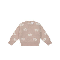 Evelyn Jumper - Frankie Knit Rose Childrens Jumper from Jamie Kay NZ