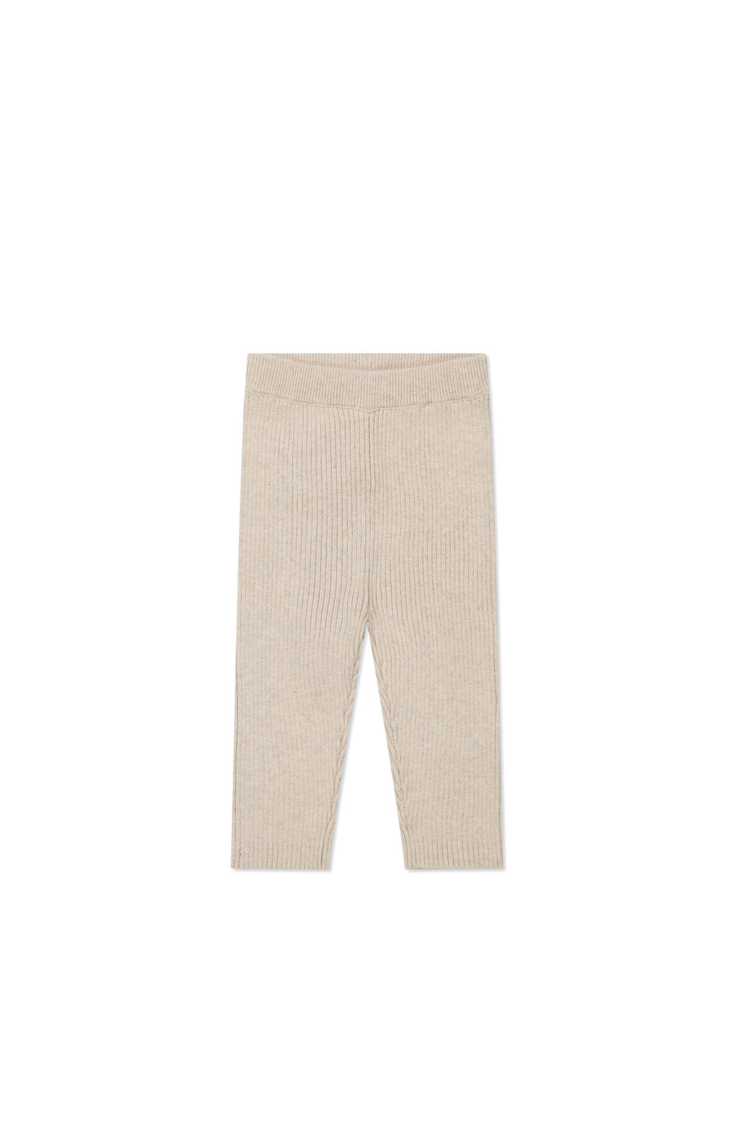 Frankie Knitted Legging - Oatmeal Marle Childrens Legging from Jamie Kay NZ