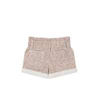 Grace Cotton Twill Short - Chloe Lilac Childrens Short from Jamie Kay NZ