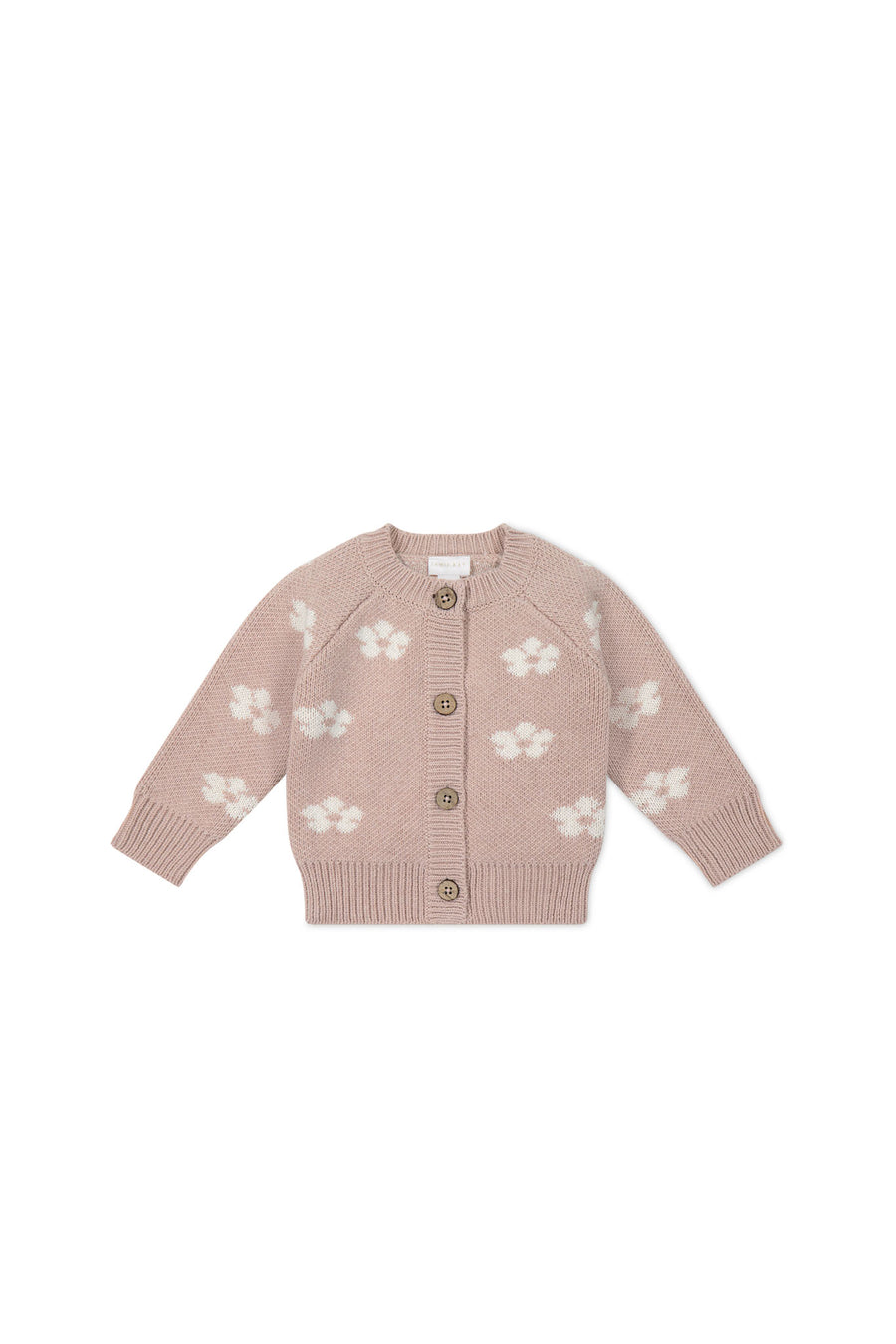 Harper Cardigan - Frankie Knit Rose Childrens Cardigan from Jamie Kay NZ