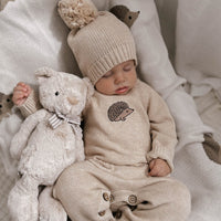 Theo Onepiece - Oatmeal Marle Hedgehog Childrens Onepiece from Jamie Kay NZ