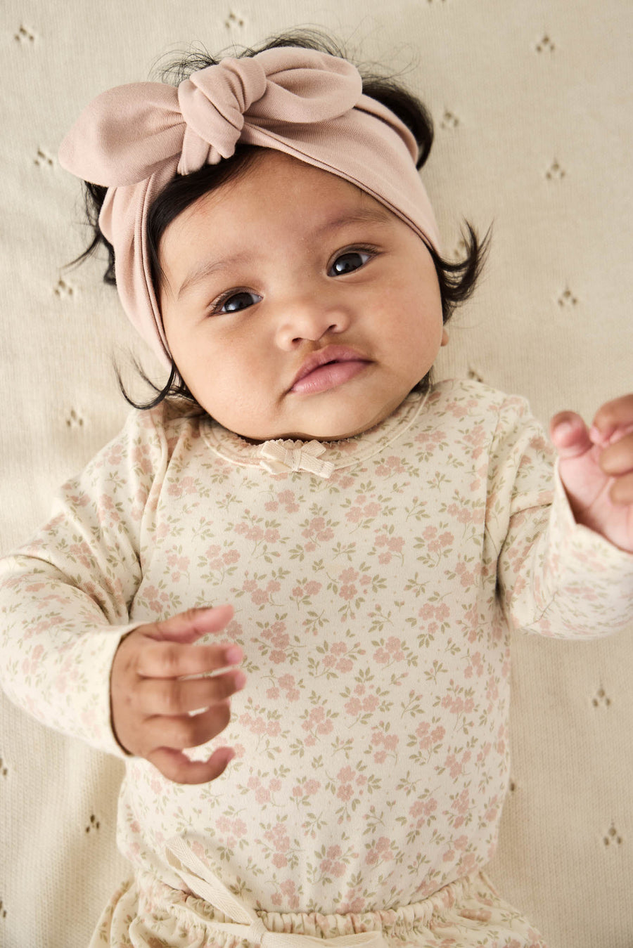 Pima Cotton Lilian Headband - Dusky Rose Childrens Headband from Jamie Kay NZ