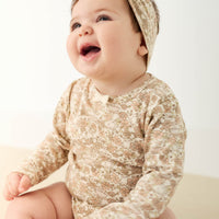 Organic Cotton Long Sleeve Bodysuit - Kitty Chloe Childrens Bodysuit from Jamie Kay NZ