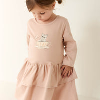 Organic Cotton Fayette Dress - Dusky Rose Childrens Dress from Jamie Kay NZ