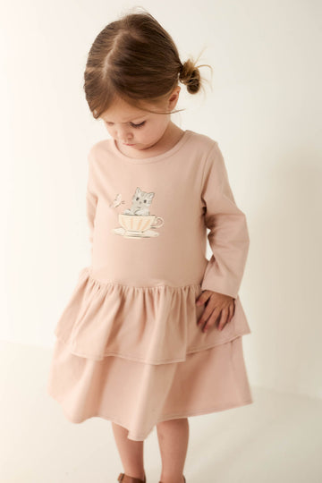 Organic Cotton Fayette Dress - Dusky Rose Childrens Dress from Jamie Kay NZ