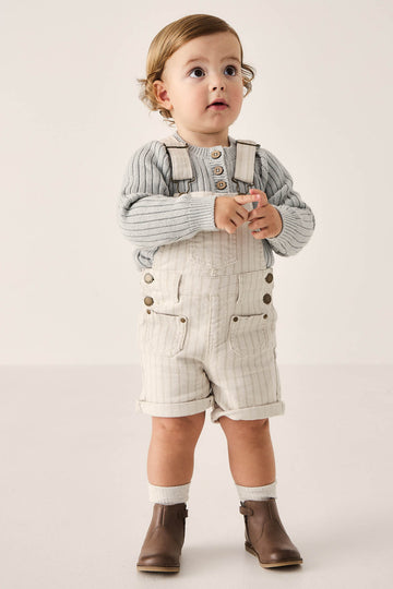 Casey Short Overall - Cassava/Soft Clay Childrens Overall from Jamie Kay NZ