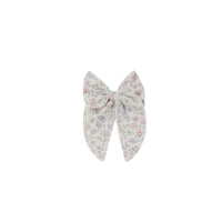 Organic Cotton Noelle Bow - Fifi Lilac Childrens Bow from Jamie Kay NZ