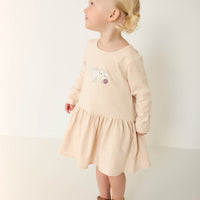 Organic Cotton Paloma Dress - Shell Childrens Dress from Jamie Kay NZ