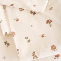 Organic Cotton Cot Sheet - Foraging Friends Childrens Cot Sheet from Jamie Kay NZ