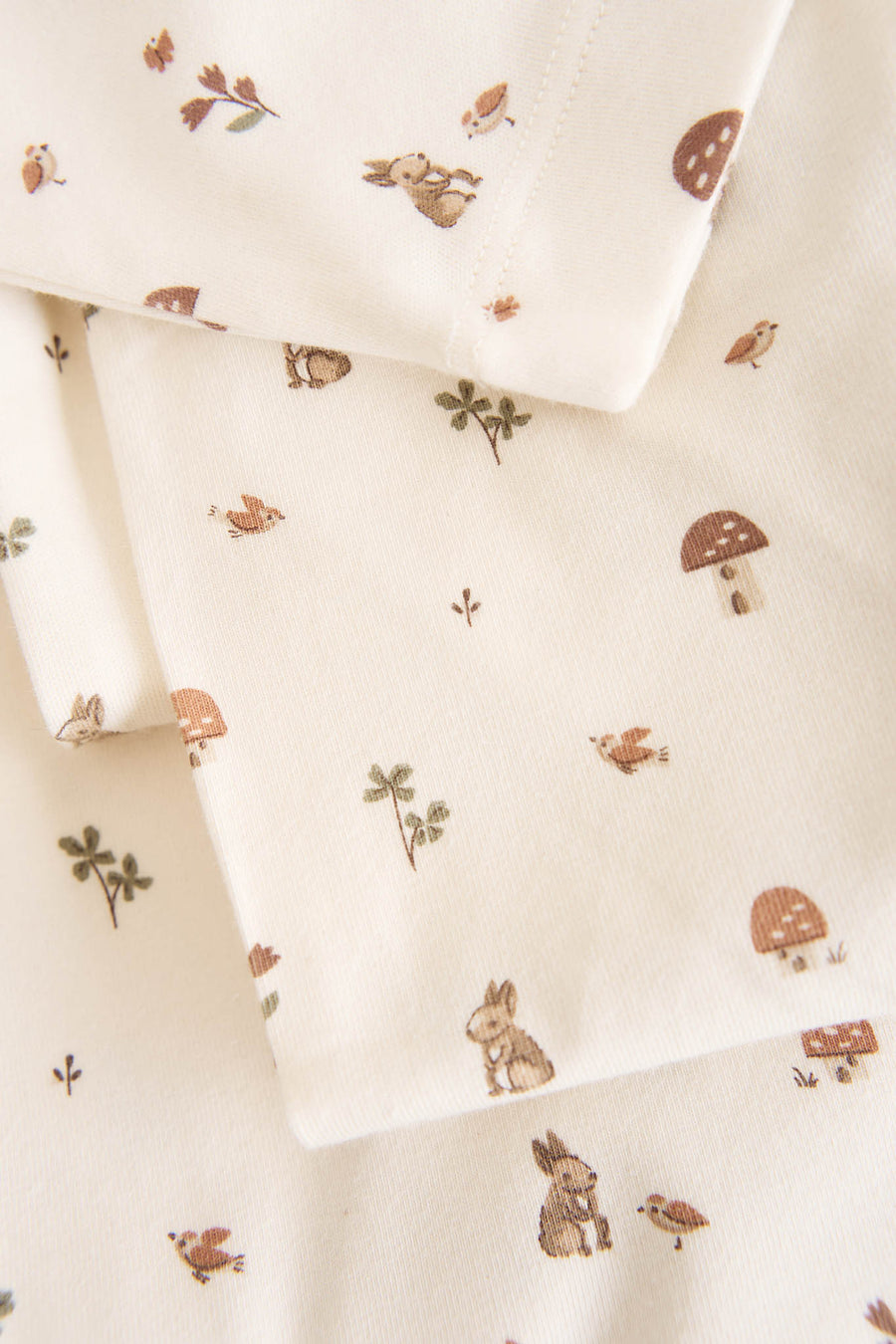 Organic Cotton Cot Sheet - Foraging Friends Childrens Cot Sheet from Jamie Kay NZ