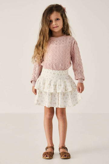Organic Cotton Muslin Samantha Skirt - Nina Watercolour Floral Childrens Dress from Jamie Kay NZ
