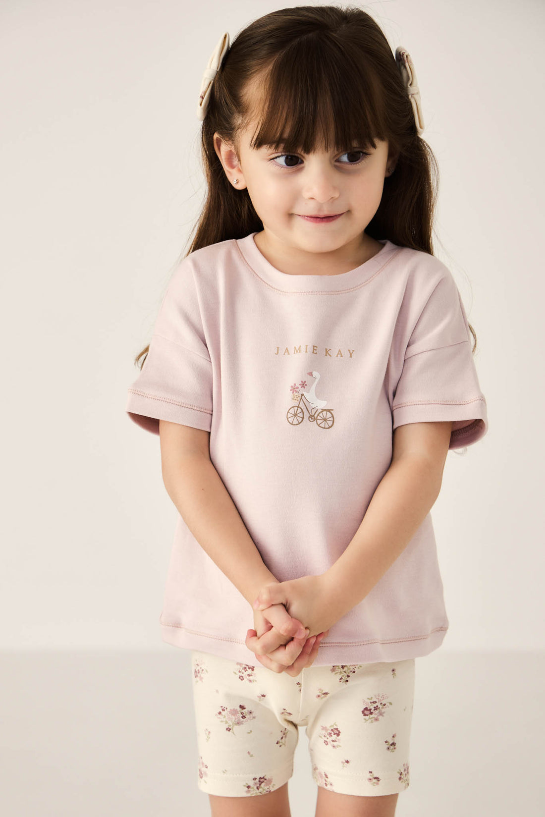 Pima Cotton Mimi Top - Gilly Violet Tint Childrens Top from Jamie Kay NZ