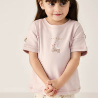Pima Cotton Mimi Top - Gilly Violet Tint Childrens Top from Jamie Kay NZ