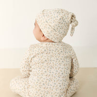 Organic Cotton Reese Zip Onepiece - Blueberry Ditsy Childrens Onepiece from Jamie Kay NZ