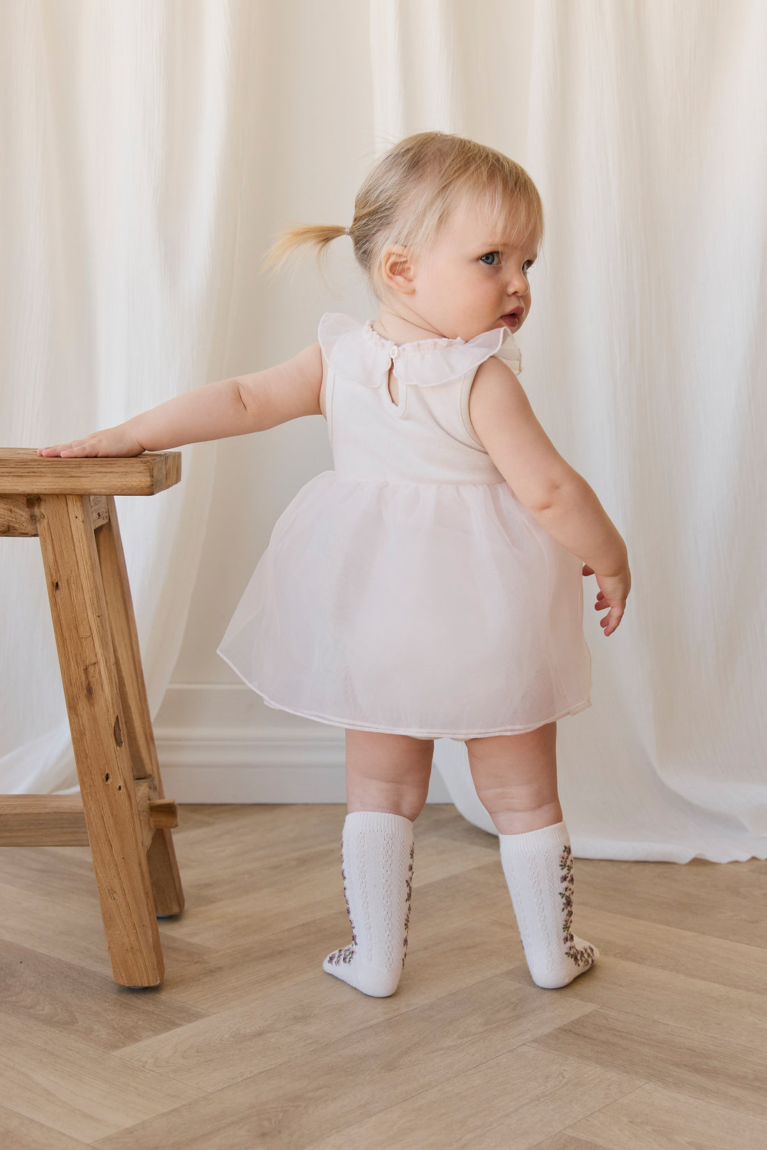Jolie Playsuit - Blushed Rose Childrens Playsuit from Jamie Kay NZ