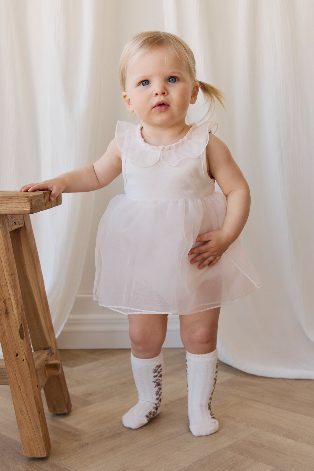 Jolie Playsuit - Blushed Rose Childrens Playsuit from Jamie Kay NZ