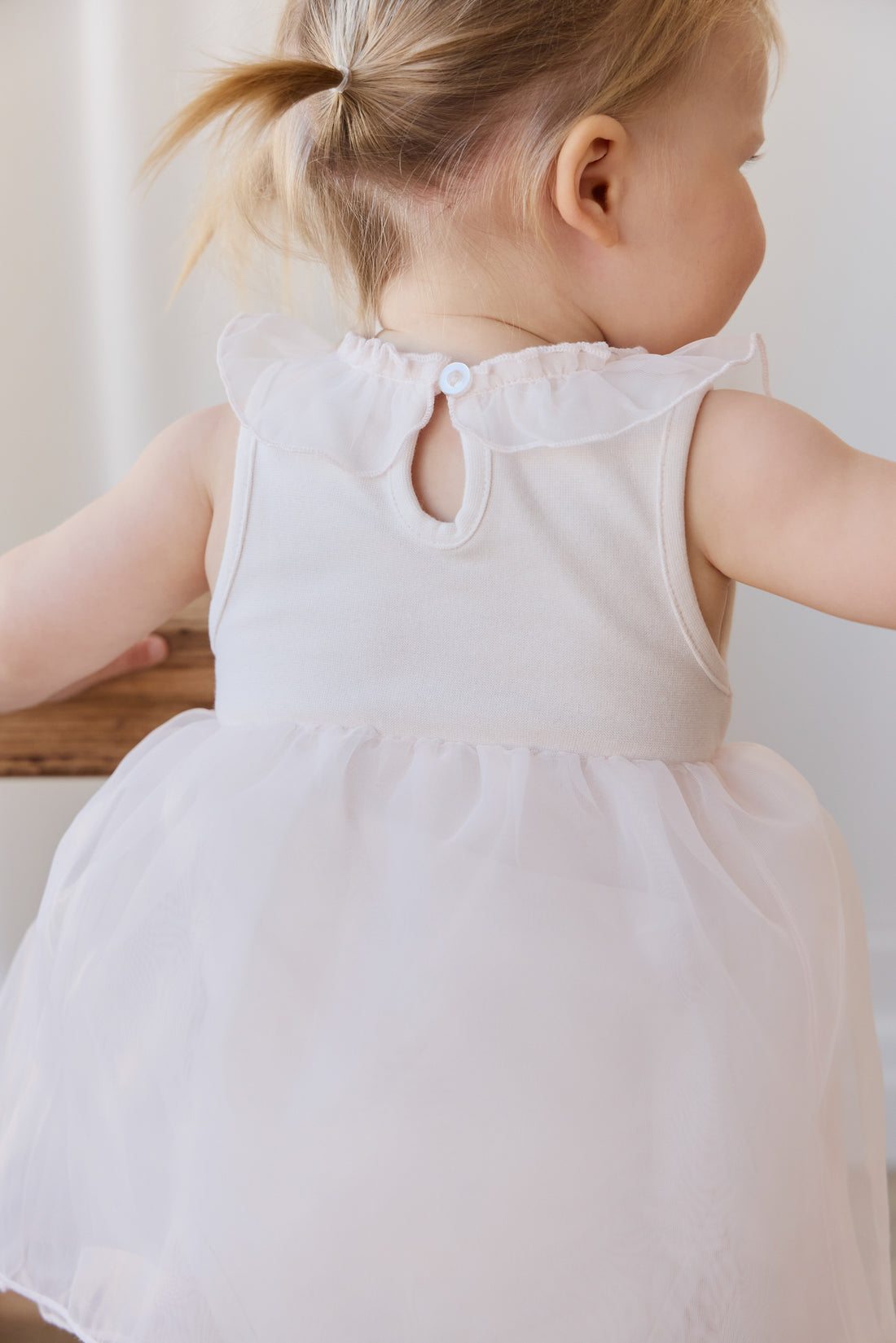 Jolie Playsuit - Blushed Rose Childrens Playsuit from Jamie Kay NZ