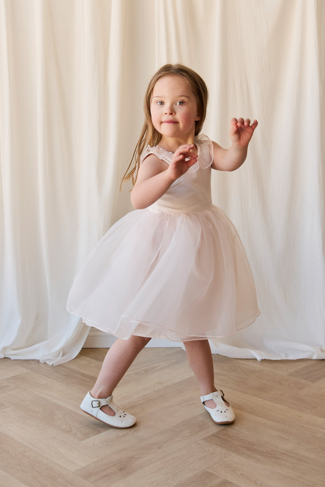 Adalyn Dress - Blushed Rose Childrens Dress from Jamie Kay NZ