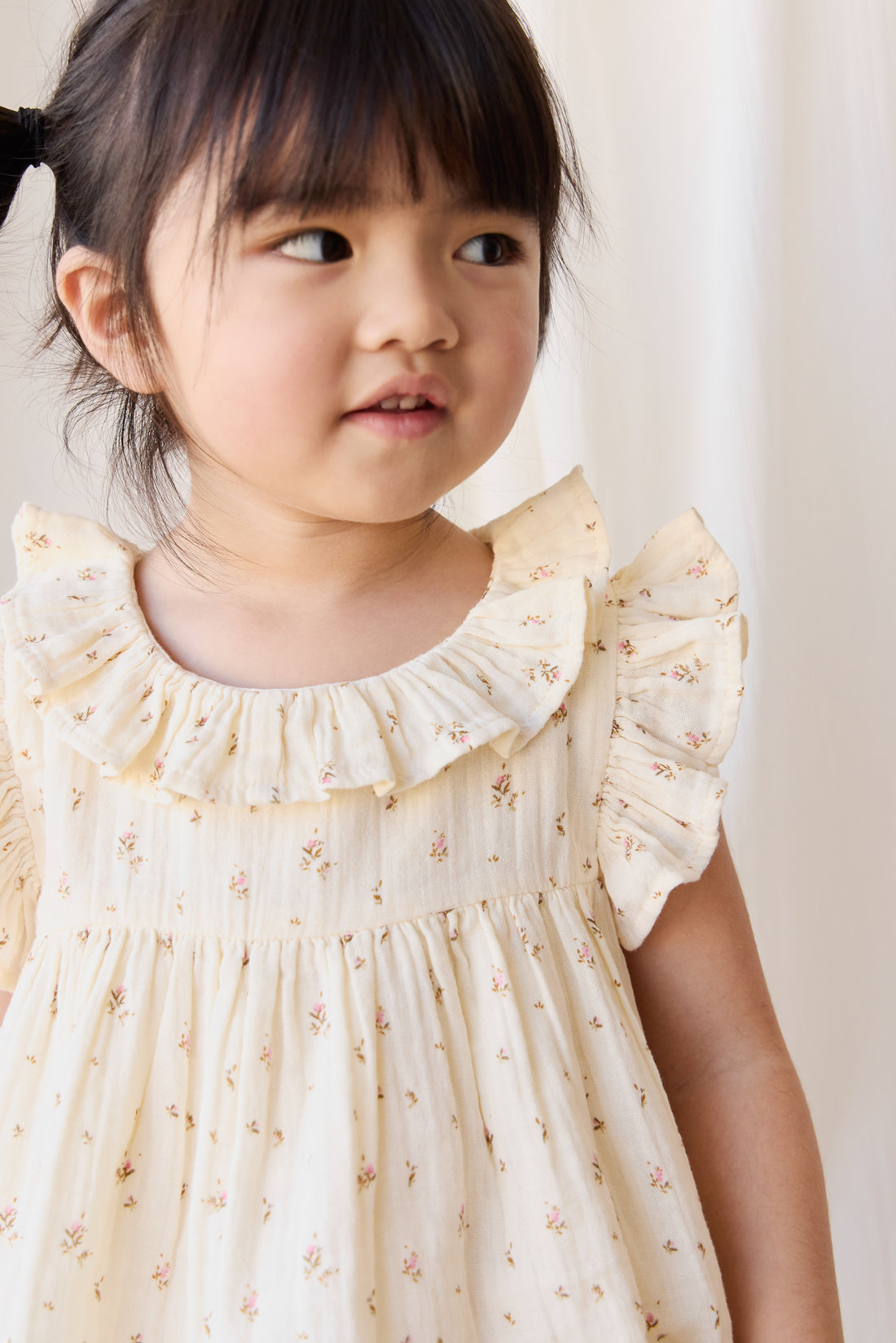 Organic Cotton Muslin Banks Blouse - Dina Antique Childrens Top from Jamie Kay NZ
