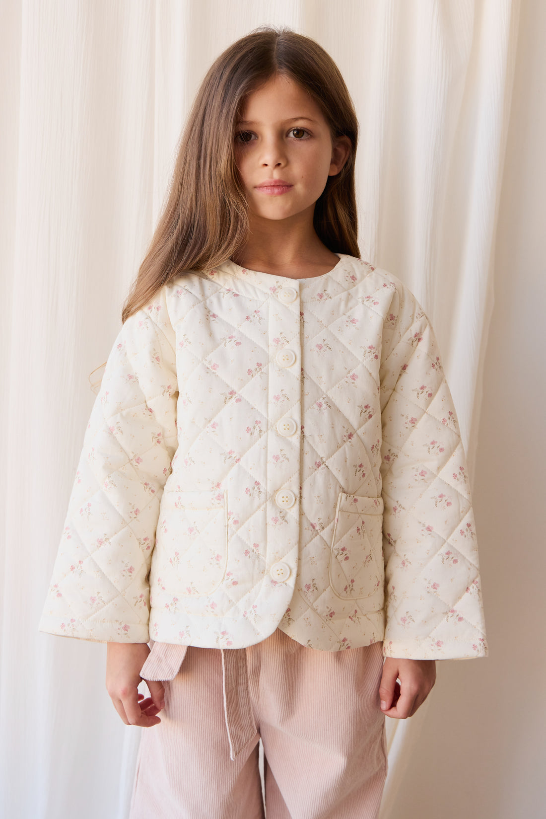 Colette Jacket - Thelma Parchment Childrens Jacket from Jamie Kay NZ