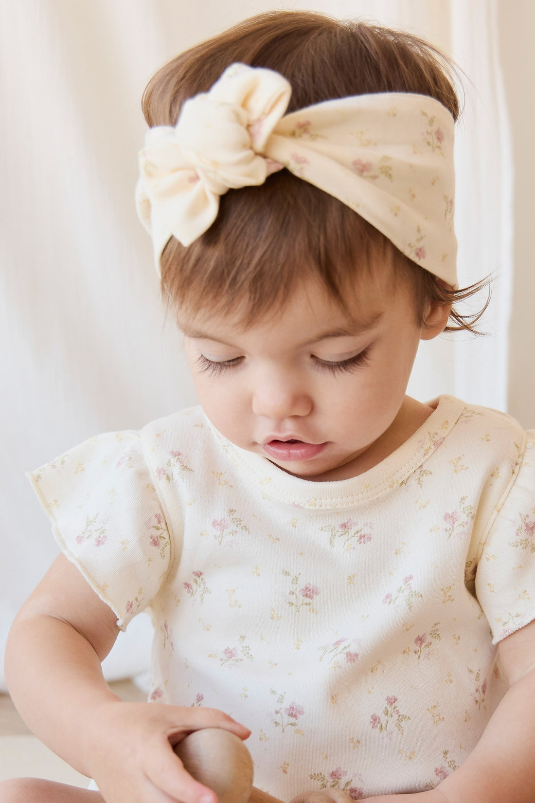 Organic Cotton Sage Onepiece - Thelma Parchment Childrens Onepiece from Jamie Kay NZ