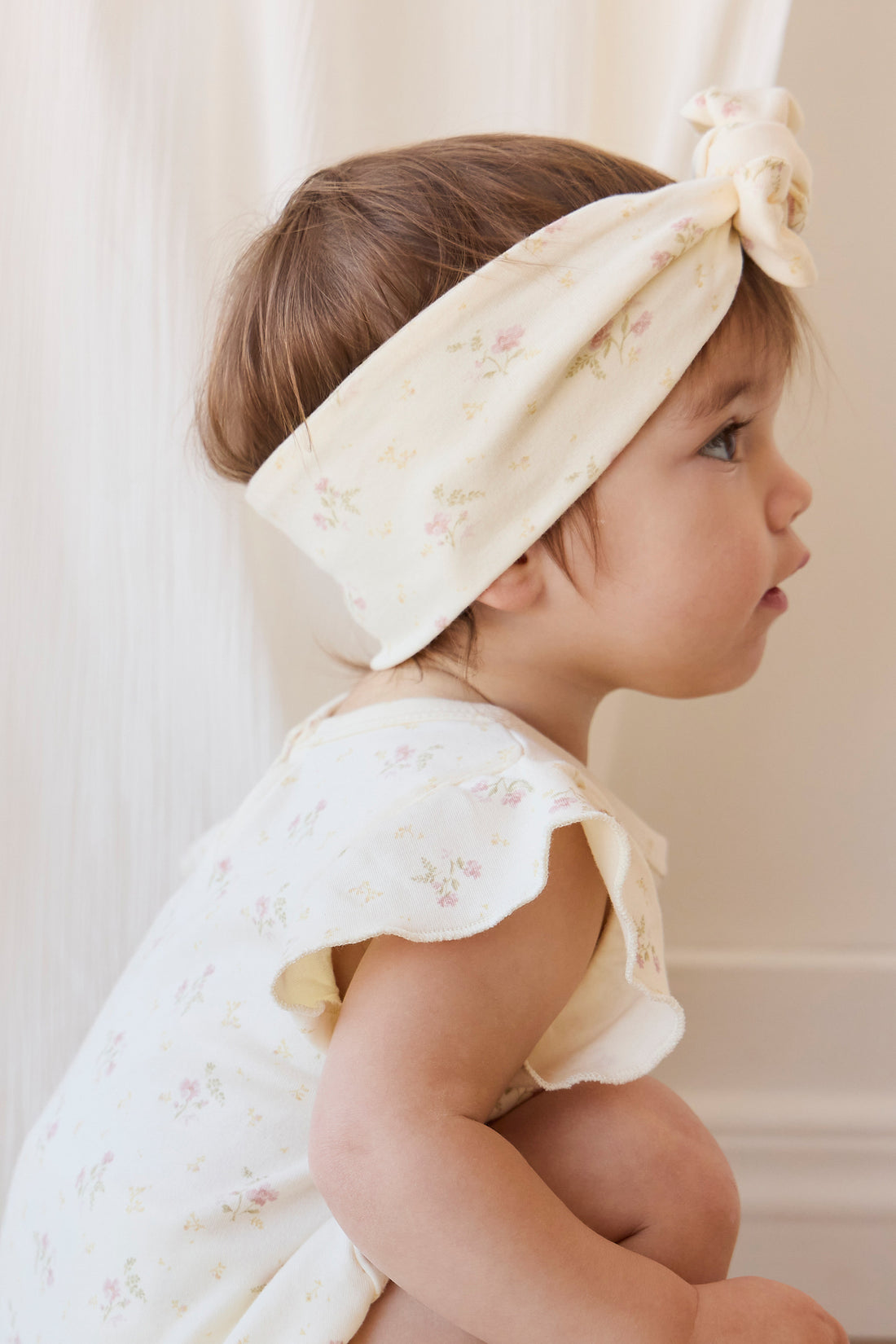 Organic Cotton Sage Onepiece - Thelma Parchment Childrens Onepiece from Jamie Kay NZ