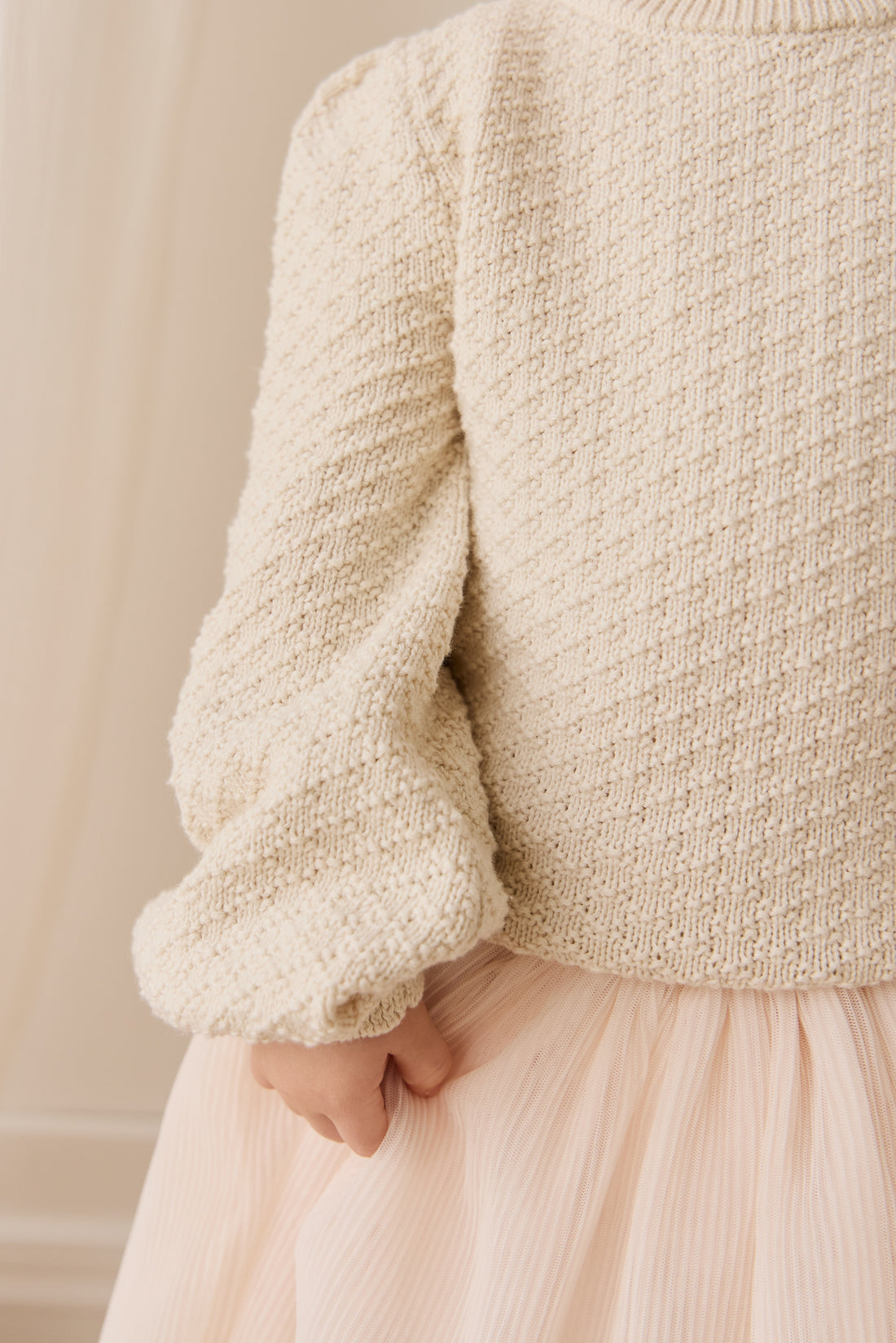 Harlow Jumper - Vanilla Childrens Top from Jamie Kay NZ