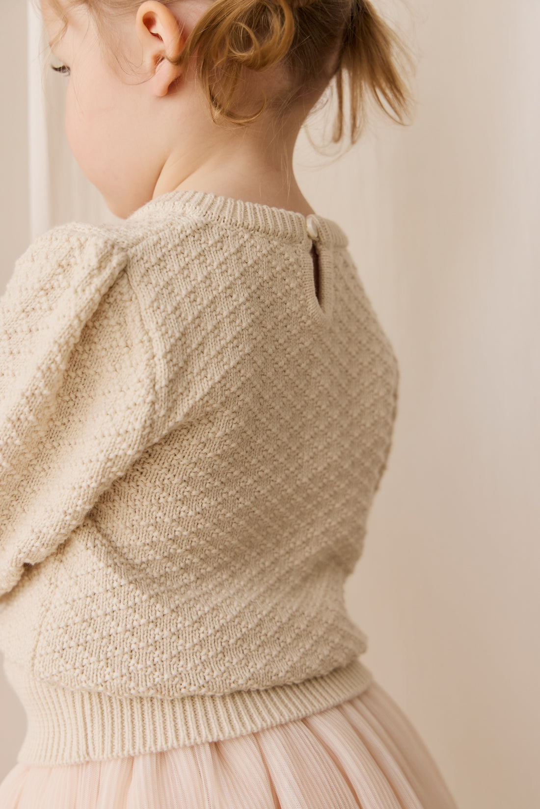 Harlow Jumper - Vanilla Childrens Top from Jamie Kay NZ