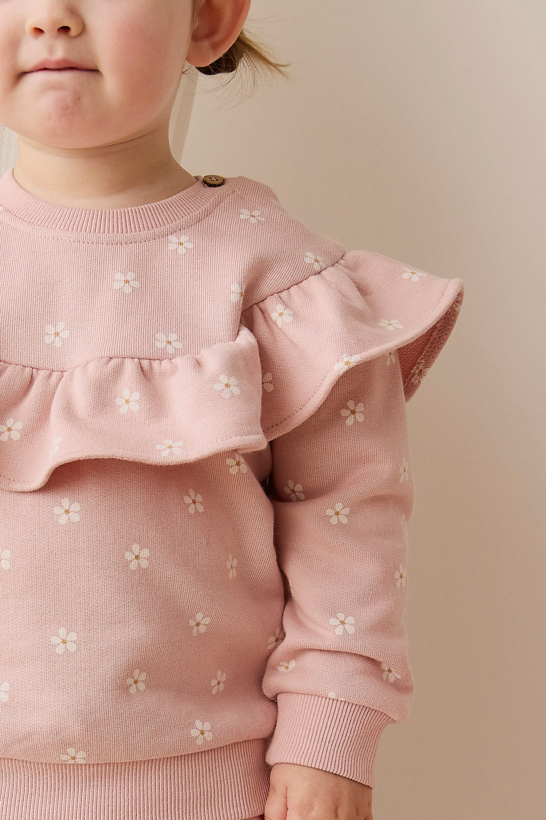 Organic Cotton Mckinley Sweatshirt - Josie Floral Childrens Top from Jamie Kay NZ